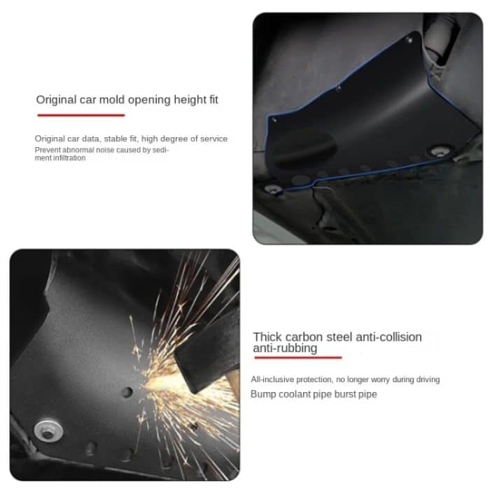 Auto Kühlmittel Schutz Bord Chassis Rohr Schutz Schallwand Motor Batterie Kondensator Fall, For Tesla  Model 3, For Tesla  Model Y – Bild 7