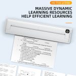 Kleiner A4-Heimbüro-Bluetooth-Hand-Thermodrucker Tragbarer tintenloser Drucker, Printer, 200pcs Thermal Paper – Bild 6