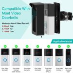 Für Blink / Google Ring Türklingelgerät, universelle Tür-Überkopfhalterung, Diebstahlschutz, verstellbar – Bild 4