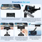 Auto-Rückspiegel-Telefonhalter, 360-Grad-Drehung, Smartphone-Ständer – Bild 7