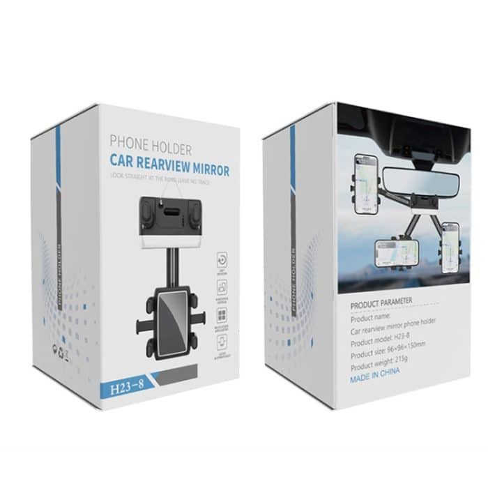 Auto-Rückspiegel-Telefonhalter, 360-Grad-Drehung, Smartphone-Ständer – Bild 9