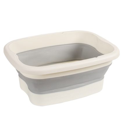 15L faltbarer Fußbadeimer Fußmassagewaschbecken, Without Lid Gray, Without Lid Pink, Without Lid Green, With Lid Pink, With Lid Green