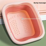 15L faltbarer Fußbadeimer Fußmassagewaschbecken, Without Lid Gray, Without Lid Pink, Without Lid Green, With Lid Pink, With Lid Green – Bild 4