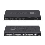 4K DVI USB KVM Switch DVI 2 In 1 Out Adapter Zwei Computer Shared Switcher Hub, SW88 – Bild 2
