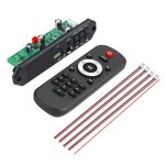 80W 12V Bluetooth MP3 Decoder Board mit Leistungsverstärker Farbbildschirm Anrufaufzeichnung, Big Remote Control, Silicone Remote Control, Small Remote Control