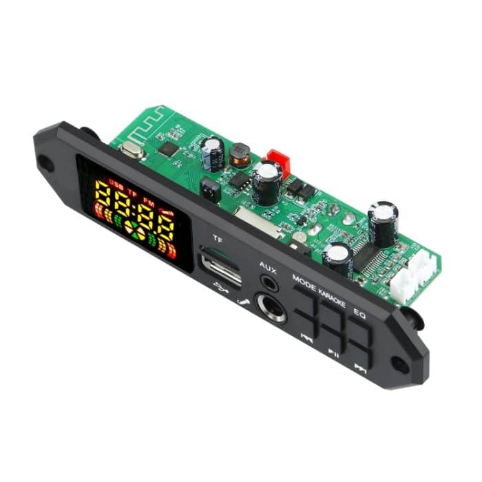 80W 12V Bluetooth MP3 Decoder Board mit Leistungsverstärker Farbbildschirm Anrufaufzeichnung, Big Remote Control, Silicone Remote Control, Small Remote Control – Bild 3