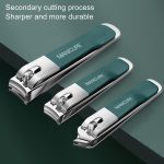 4 teile/satz Edelstahl Nagel Messer Set Haushalt Tragbare Rotierende Tasche Nagel Schneiden Werkzeug, Light Pink, Matcha Green, Dark Green – Bild 7