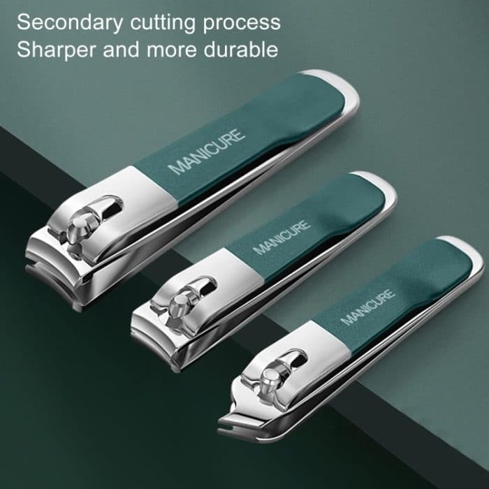 4 teile/satz Edelstahl Nagel Messer Set Haushalt Tragbare Rotierende Tasche Nagel Schneiden Werkzeug, Light Pink, Matcha Green, Dark Green – Bild 7