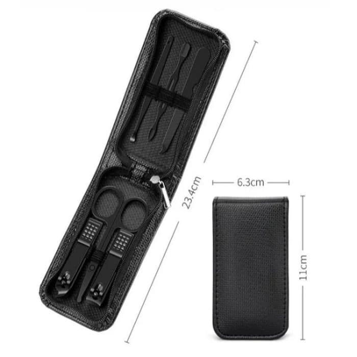 6 teile/satz Tragbare Nagel Clipper Kit Haushalt Nagel Clipper Pediküre Werkzeuge, Dark Green, Black – Bild 3