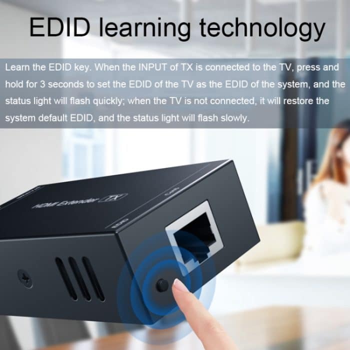 PWAY 165 Fuß/50 m HDMI-zu-RJ45-Netzwerkanschluss 1080P Verlustfreier Übertragungs-Extender – Bild 8