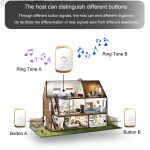 Zwei bis drei drahtlose Pager für ältere Menschen, häusliche Pflege, wasserdichter Notfall-Pager, EU-Stecker – Bild 4