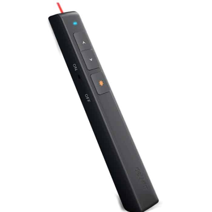 Deli 2,4 GHz Page Turner USB Clicker mit rotem Licht für PPT, 2802 (Black), 2802 (White) – Bild 1