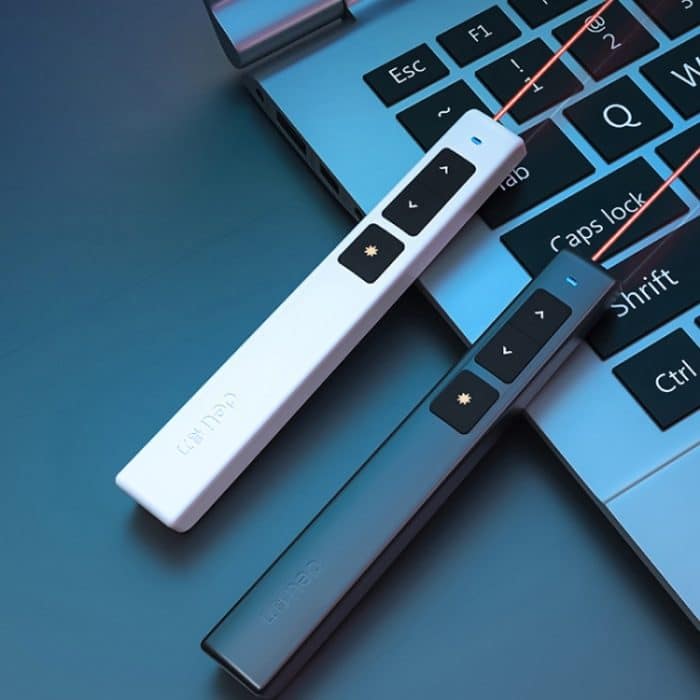 Deli 2,4 GHz Page Turner USB Clicker mit rotem Licht für PPT, 2802 (Black), 2802 (White) – Bild 2