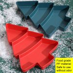 Weihnachtsbaum-Form, Obstscheiben, unterteilt, für Zuhause, Snackschale, Kunststoff, für Süßigkeiten, Trockenfrüchte, Melonensamen, Organizer – Bild 4