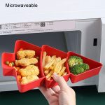 Weihnachtsbaum-Form, Obstscheiben, unterteilt, für Zuhause, Snackschale, Kunststoff, für Süßigkeiten, Trockenfrüchte, Melonensamen, Organizer – Bild 7