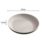 10-Zoll-Weizenstroh-Kunststoffscheibe, runde Hausscheibe, Obstteller, 10 inch – Bild 5