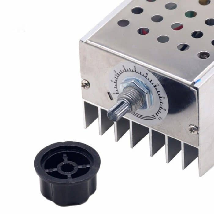 10000 W Hochleistungs-SCR-Geschwindigkeitsregler, Spannungsregler, Dimmer-Thermostat mit Gehäuse – Bild 5