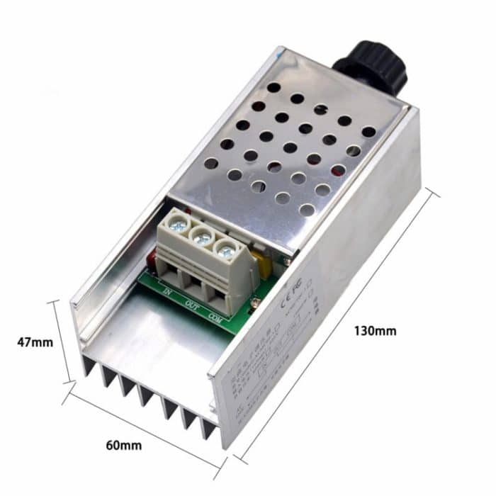 10000 W Hochleistungs-SCR-Geschwindigkeitsregler, Spannungsregler, Dimmer-Thermostat mit Gehäuse – Bild 6