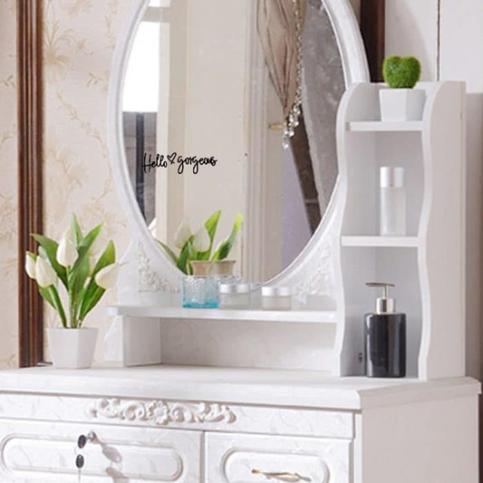 Hallo wunderschöne Autoaufkleber, umgekehrter Rückspiegel-Glasaufkleber, Hello gorgeous – Bild 5