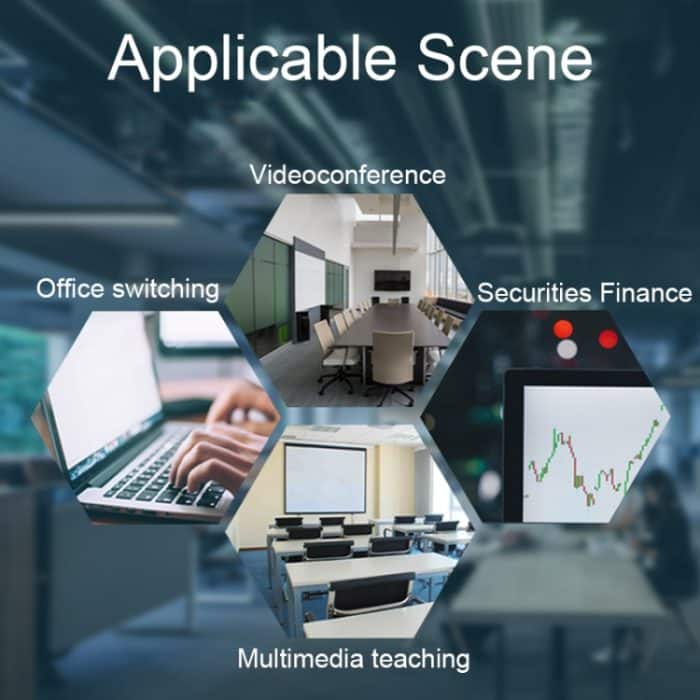 PWAY PW-S7201H 2 In 1 Out HDMI KVM Switch 4K HD Video Screen Cutter – Bild 11