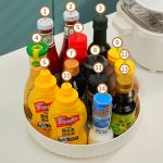 Um 360 Grad drehbares Aufbewahrungsregal für Küchengewürze und Kosmetika, 25cm, 30cm – Bild 5