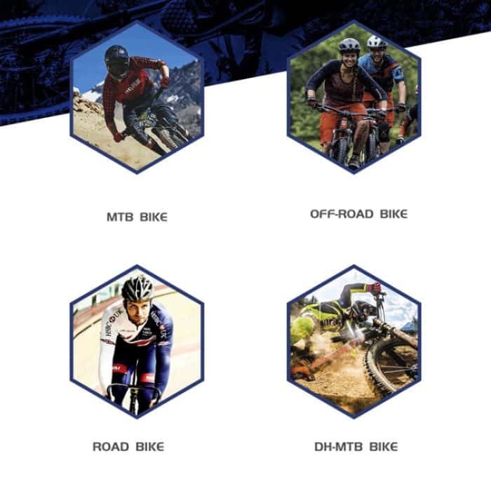 ENLEE 10 Stück/Set Mountainbike-Rahmen, kratzfester Aufkleber, wasserdichter Schutzfilm für Fahrradausrüstung, Transparent Model, Wolf Head Model, Samurai – Bild 3