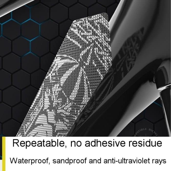 ENLEE 10 Stück/Set Mountainbike-Rahmen, kratzfester Aufkleber, wasserdichter Schutzfilm für Fahrradausrüstung, Transparent Model, Wolf Head Model, Samurai – Bild 7