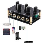 Tragbare 4-Wege-Stereo-Line-Passivmischpultkonsole, TX400 – Bild 6