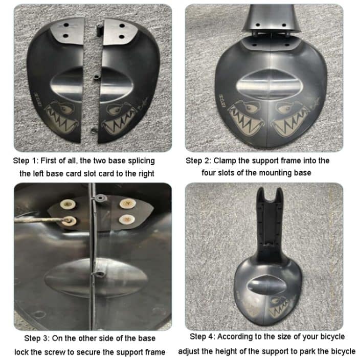 ENLEE L-10D Tragbarer, verstellbarer Fahrrad-Parkständer, Rennrad, Mountainbike, Stützständer, Fahrradzubehör – Bild 5