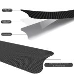 ENLEE E17305 6 teile/satz Rennrad Rahmen Aufkleber Verdickte Wasserdichte Kettenschutz Schutz Aufkleber, Carbon Fiber, Stripe, Anime, Diamond – Bild 4