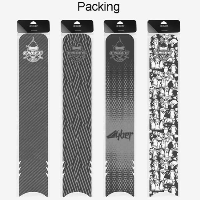 ENLEE E17305 6 teile/satz Rennrad Rahmen Aufkleber Verdickte Wasserdichte Kettenschutz Schutz Aufkleber, Carbon Fiber, Stripe, Anime, Diamond – Bild 10