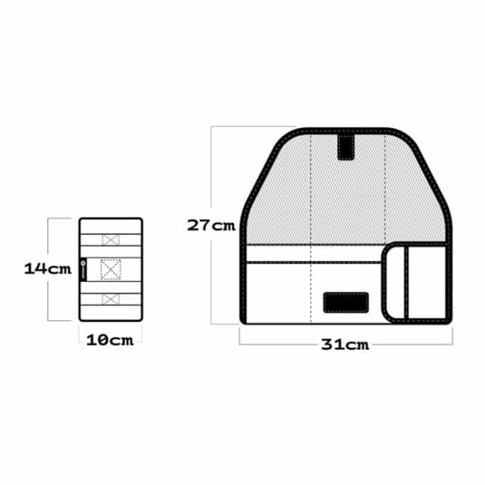 ENLEE EN-5641412 Fahrradaufbewahrung, Hecktasche, Rennrad-Sitzkissen, aufsteckbares Reparaturset – Bild 3