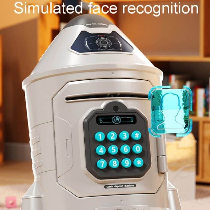 Kinder Astronaut Code Spardose Cartoon Weltraumrakete Spardose Spielzeug, Rocket – Bild 4