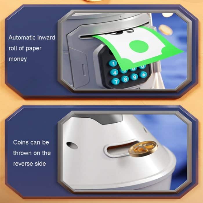 Kinder Astronaut Code Spardose Cartoon Weltraumrakete Spardose Spielzeug, Rocket – Bild 9