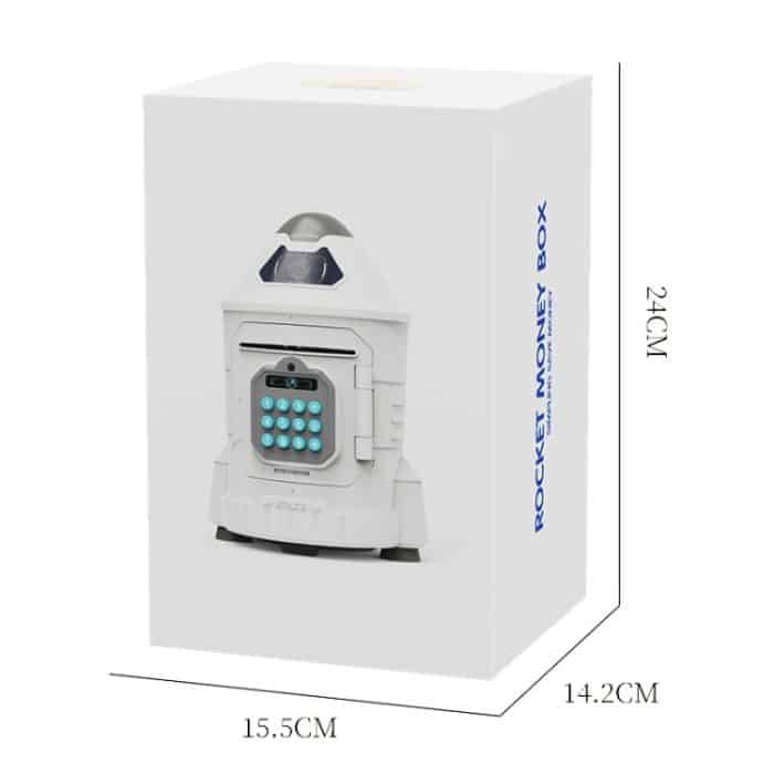 Kinder Astronaut Code Spardose Cartoon Weltraumrakete Spardose Spielzeug, Rocket – Bild 10