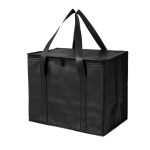 Vlies-Thermobeutel aus Bento-Aluminiumfolie zum Mitnehmen, Lunchbeutel mit Bodenplatte, 41x26x33cm