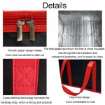 Vlies-Thermobeutel aus Bento-Aluminiumfolie zum Mitnehmen, Lunchbeutel mit Bodenplatte, 41x26x33cm – Bild 5