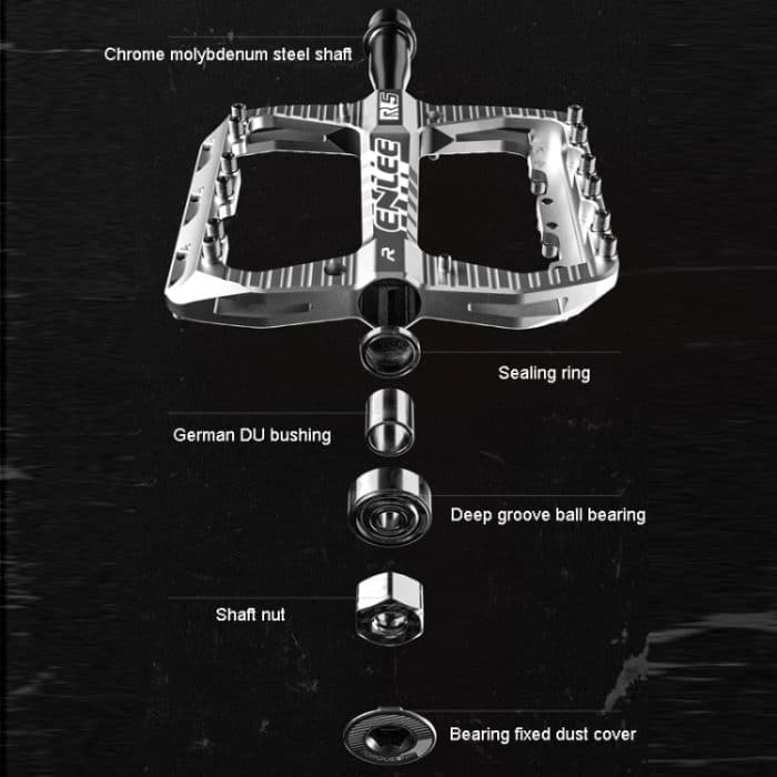 ENLEE R5 1 Paar Mountainbike-Pedale Fahrrad Radfahren Breiteres rutschfestes Fußstützenlager – Bild 2