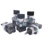 Kraftübertragungsschalter, kurzer Griff, Hauptknopf, 22 mm, CHINT NP2-BD21 2 Gear Self-locking 1NO, CHINT NP2-BD25 2 Gear Self-locking 1NO+1NC, CHINT NP2-BD23 2 Gear Self-locking 2NO, CHINT NP2-BD33 3 Gear Self-locking 2NO... – Bild 2