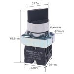 Kraftübertragungsschalter, kurzer Griff, Hauptknopf, 22 mm, CHINT NP2-BD21 2 Gear Self-locking 1NO, CHINT NP2-BD25 2 Gear Self-locking 1NO+1NC, CHINT NP2-BD23 2 Gear Self-locking 2NO, CHINT NP2-BD33 3 Gear Self-locking 2NO... – Bild 5