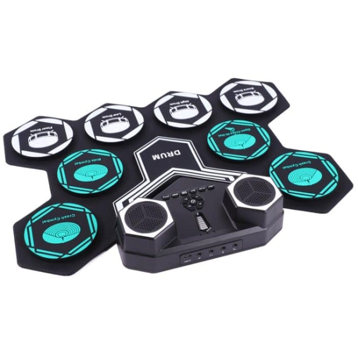 G6008 Desktop-Schlagzeug mit Sound, tragbares Lithium-Schlagzeug, Bluetooth-Übungstrommel für Kinder – Bild 2