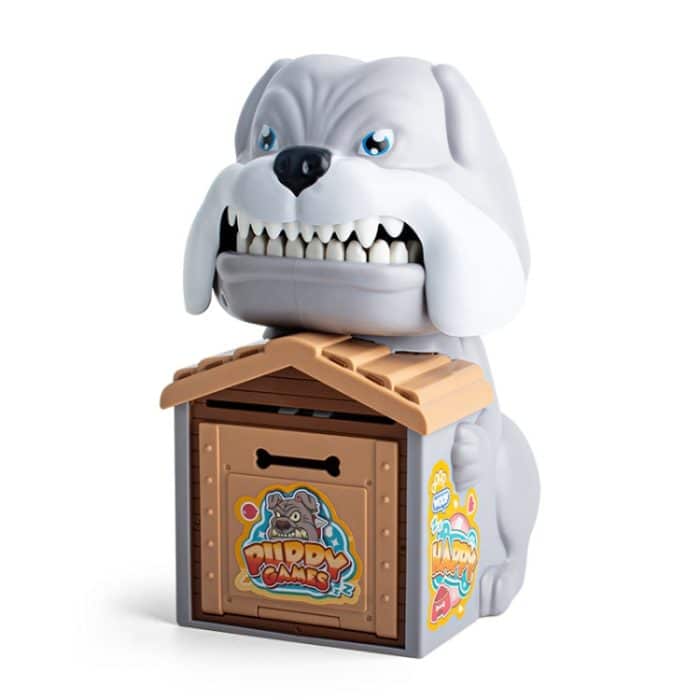 Niedliche Welpen-Münzensparkasse für Kinder, automatisches rollendes Geldglas, Einzahlungsautomat, Geschenk, 15 x 16 x 23cm – Bild 1