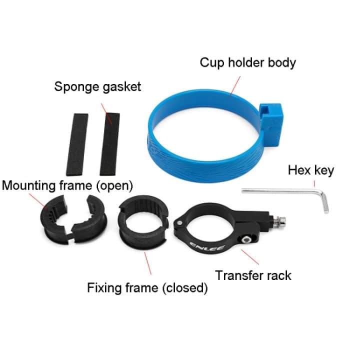 ENLEE KF-2.0 Fahrrad-Kaffeetassenhalterung, Kinderwagen-Flaschenträger, Teekessel, Becherhalter – Bild 4