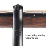 Galux GC501A Pitch-Clip für Akustikgitarre, Folk-Ukulele, Metall-Clip mit Aufbewahrungstasche, Black, Silver, Fantasy Color, Dark Wood Pattern – Bild 3