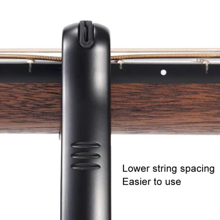 Galux GC501A Pitch-Clip für Akustikgitarre, Folk-Ukulele, Metall-Clip mit Aufbewahrungstasche, Black, Silver, Fantasy Color, Dark Wood Pattern – Bild 3