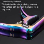 Galux GC501A Pitch-Clip für Akustikgitarre, Folk-Ukulele, Metall-Clip mit Aufbewahrungstasche, Black, Silver, Fantasy Color, Dark Wood Pattern – Bild 7