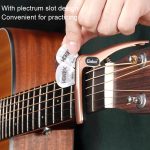 Galux GC501A Pitch-Clip für Akustikgitarre, Folk-Ukulele, Metall-Clip mit Aufbewahrungstasche, Black, Silver, Fantasy Color, Dark Wood Pattern – Bild 9