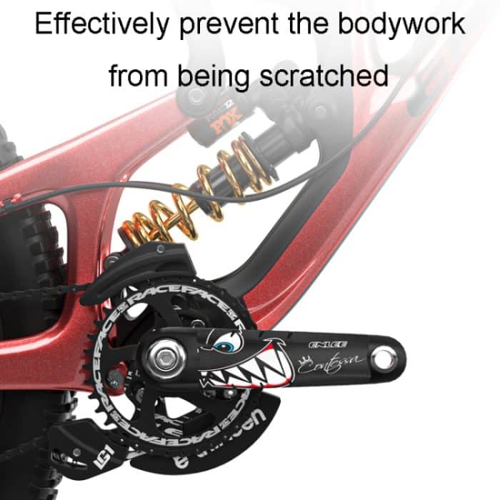 ENLEE EM2201 2 Stück/Set Fahrradkurbel-Schutzhüllen, universelle Dekoration für Mountainbikes und Rennräder, Shark, Transparent, Flash, Explosion – Bild 4