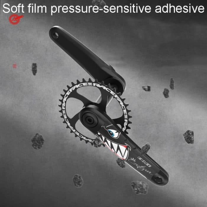 ENLEE EM2201 2 Stück/Set Fahrradkurbel-Schutzhüllen, universelle Dekoration für Mountainbikes und Rennräder, Shark, Transparent, Flash, Explosion – Bild 6