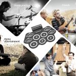 W562 Verdicktes 7-Trommel-Set aus Silikon, handgerollte Trommeln, Jazz-Trommeln, Percussion-Instrumente, elektronische Trommeln – Bild 13